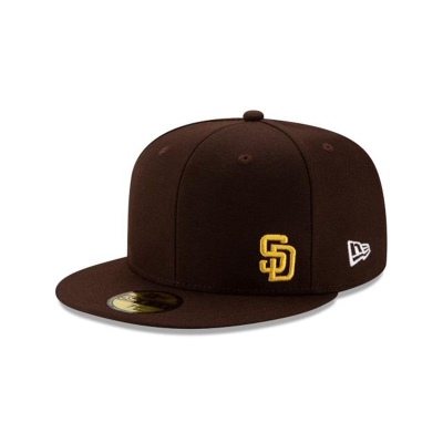San Diego Padres Gorra | New Era MLB Flawless 59fifty Fitted Cap Mexico - Marrom